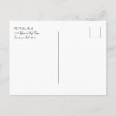 Witte Golf viering van het leven Briefkaart (Achterkant)