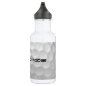 Witte Golfbal met Putjes Textuur Aangepaste Naam N Waterfles (Rechts)