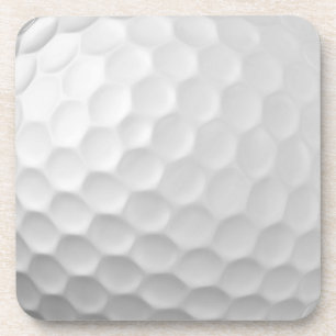 Witte Golfbal met Putjes Textuur Bier Onderzetter