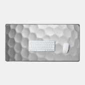 Witte Golfbal met Putjes Textuur Bureaumat (Keyboard & Muis)