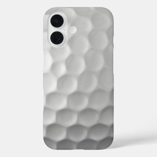 Witte Golfbal met Putjes Textuur Case-Mate iPhone Case (Achterkant)