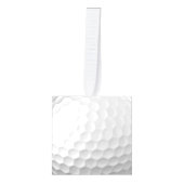 Witte Golfbal met Putjes Textuur Decoratie (Voorkant)