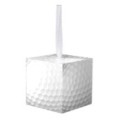 Witte Golfbal met Putjes Textuur Decoratie (Achter hoekig)