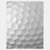 Witte Golfbal met Putjes Textuur Fleece Deken (Voorkant)