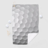 Witte Golfbal met Putjes Textuur Golfhanddoek (Insitu)