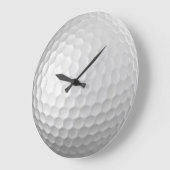 Witte Golfbal met Putjes Textuur Grote Klok (Hoek)