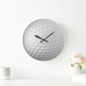 Witte Golfbal met Putjes Textuur Grote Klok (Huis)