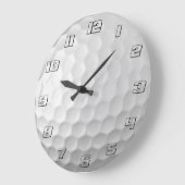Witte Golfbal met Putjes Textuur Grote Klok (Hoek)