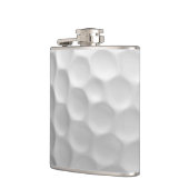 Witte Golfbal met Putjes Textuur Heupfles (Links)