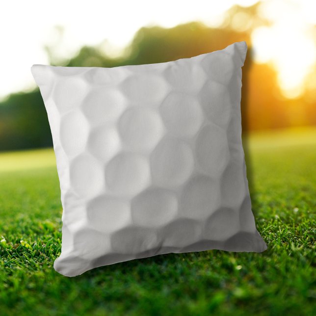 Witte Golfbal met Putjes Textuur Kussen (Creator heeft geüpload)