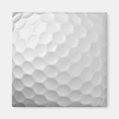 Witte Golfbal met Putjes Textuur Magneet (Voorkant)