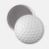 Witte Golfbal met Putjes Textuur Magneet (Voorkant / Achterkant)