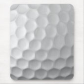 Witte Golfbal met Putjes Textuur Muismat (Voorkant)