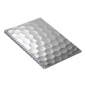 Witte Golfbal met Putjes Textuur Notitieboek (Rechterzijde)