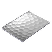 Witte Golfbal met Putjes Textuur Notitieboek (Linkerzijde)