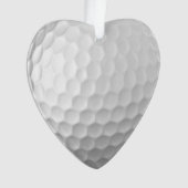 Witte Golfbal met Putjes Textuur Ornament (voorkant)