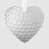 Witte Golfbal met Putjes Textuur Ornament (achterkant)