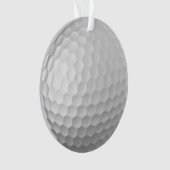 Witte Golfbal met Putjes Textuur Ornament (voorkant)