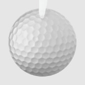 Witte Golfbal met Putjes Textuur Ornament (voorkant)