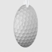 Witte Golfbal met Putjes Textuur Ornament (voorkant)