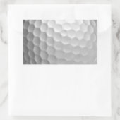 Witte Golfbal met Putjes Textuur Rechthoekige Sticker (Tas)