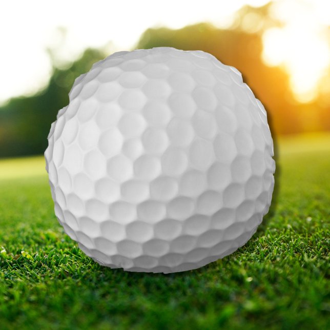Witte Golfbal met Putjes Textuur Rond Kussen (Creator heeft geüpload)