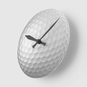 Witte Golfbal met Putjes Textuur Ronde Klok (Hoek)