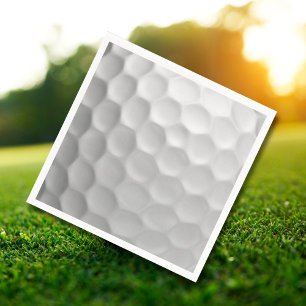 Witte Golfbal met Putjes Textuur Servetten