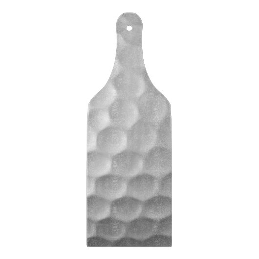 Witte Golfbal met Putjes Textuur Snijplank (Voorkant)