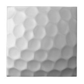 Witte Golfbal met Putjes Textuur Tegeltje (Voorkant)