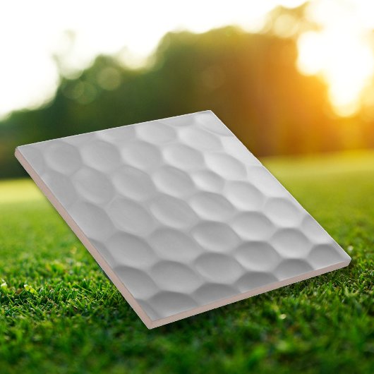 Witte Golfbal met Putjes Textuur Tegeltje