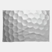 Witte Golfbal met Putjes Textuur Theedoek (Horizontaal)