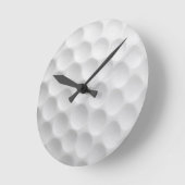 Witte golfbal met putjesontwerp ronde klok (Hoek)