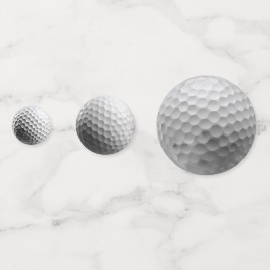 Witte golfballen confetti (Voorkanten)