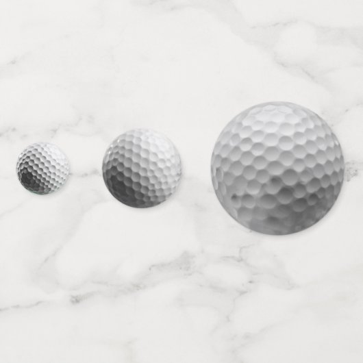 Witte golfballen confetti (Achterkanten)