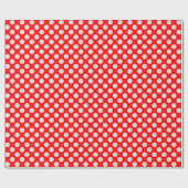 Witte golfballen op rood cadeaupapier (Vlak)