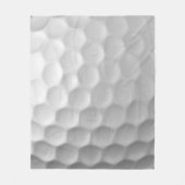 Witte Golfbaltextuur met Putjes Fleece Deken (Voorkant)