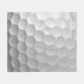 Witte Golfbaltextuur met Putjes Fleece Deken (Voorkant (Horizontaal))