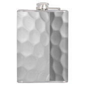 Witte Golfbaltextuur met Putjes Heupfles (Achterkant)