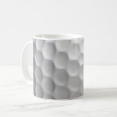 Witte Golfbaltextuur met Putjes Koffiemok (Voorkant links)