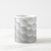 Witte Golfbaltextuur met Putjes Koffiemok (Center)