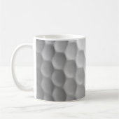 Witte Golfbaltextuur met Putjes Koffiemok (Links)