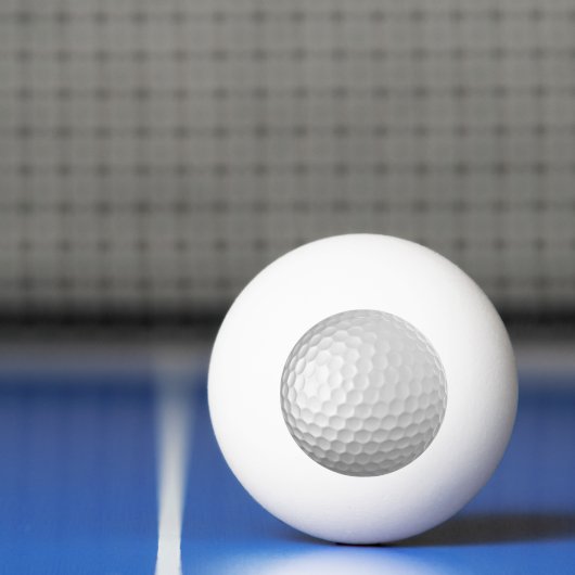 Witte Golfbaltextuur met Putjes Pingpongbal (Net)
