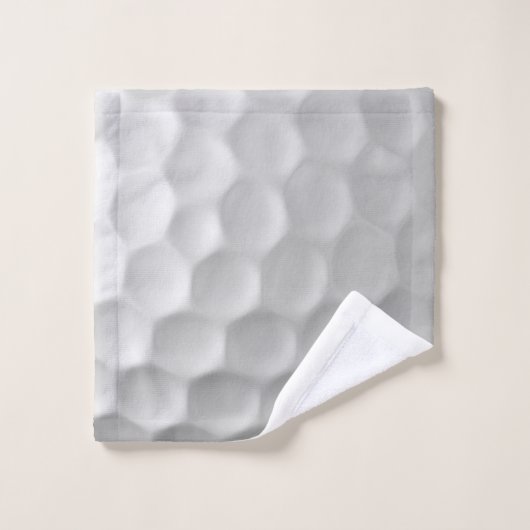 Witte Golfbaltextuur met Putjes Washandje (Wasdoekje)