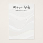 Witte golven die beeldschermhouder vergen visitekaartje (Voorkant)