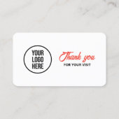 Witte Google Reviews QR-code Zakelijke Review Link Visitekaartje (Achterkant)