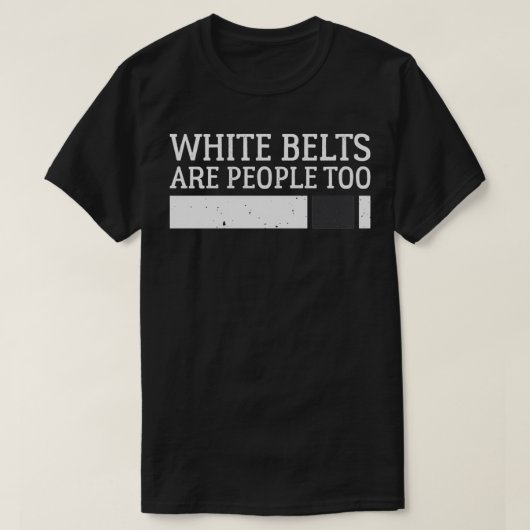 Witte gordels zijn te Braziliaanse JiuJitsu BJJ T-shirt (Design voorkant)