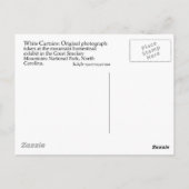 Witte gordijnen briefkaart (Achterkant)