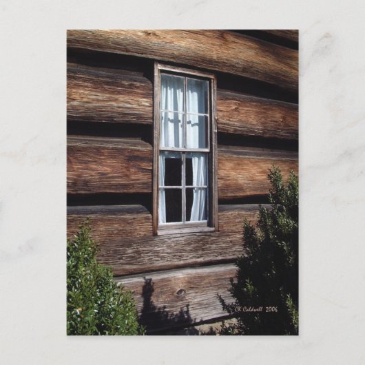 Witte gordijnen briefkaart (Voorkant)