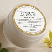 Witte Goud Glitter Body Butter Cosmetica Pot Label
